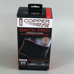Copper Fit Unisex Back Pro Compression Belt Size S/M